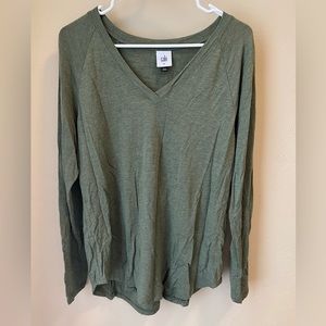 Cabi v-neck tunic green M